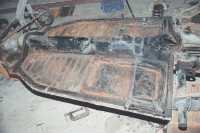 All Welds Complete on Shortened VW Floor Pan