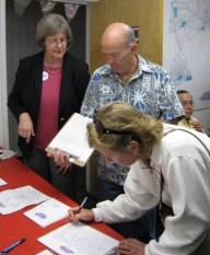 Sherri with supporters