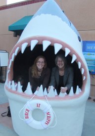 Sherri and Evie at Birch Aquarium